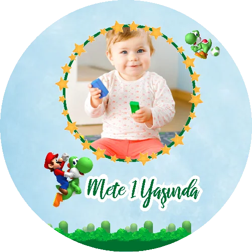 Super Mario Temalı Yuvarlak Açacak Magneti